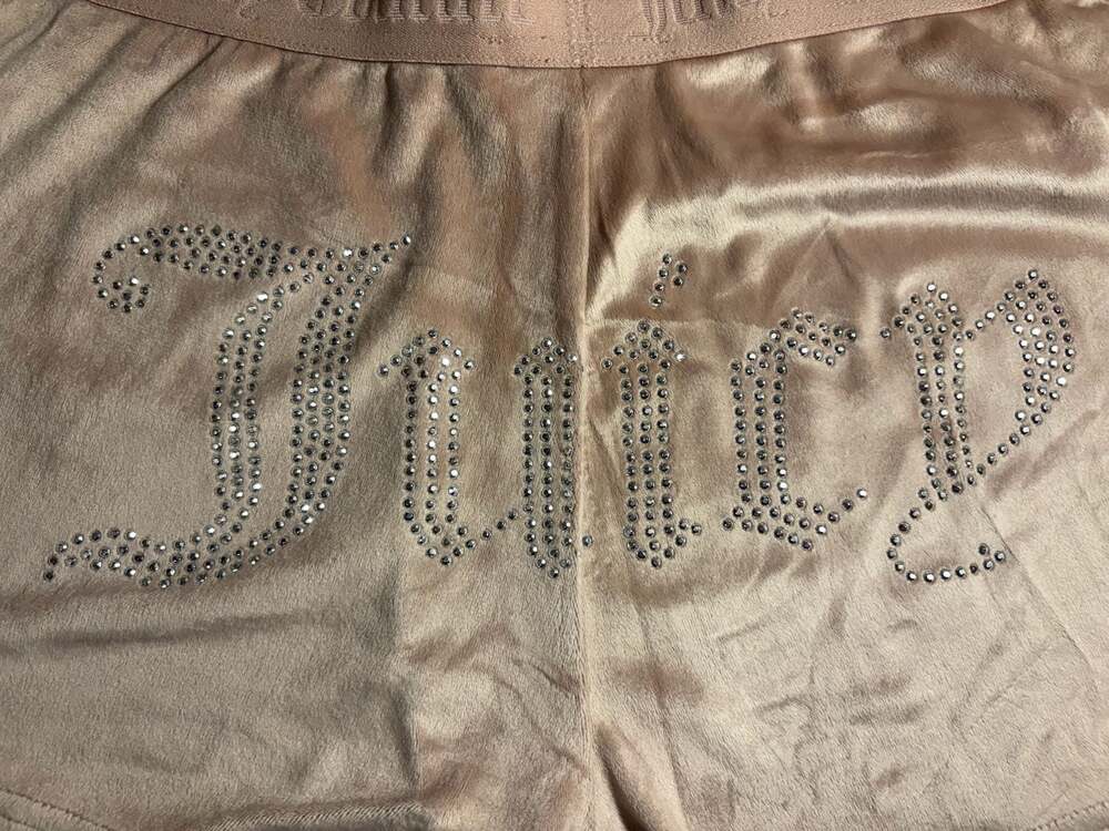Juicy Couture Velour Rhinestone Logo Sleep Shorts Size M